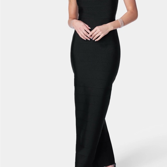 bebe Dresses & Skirts - NWT Bebe Women's Black Strapless Tube Lace Maxi Dress, size Small